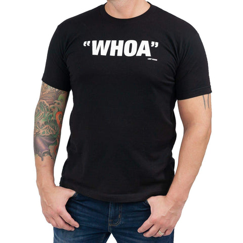 Blossom Whoa Men's Black Cotton T-Shirt - Large