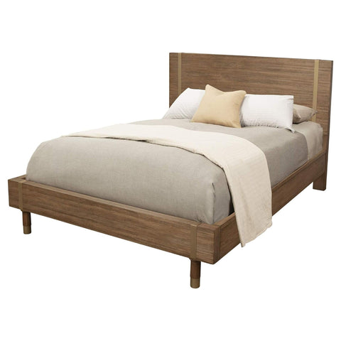 Oakestry Full Size Easton Platform Bed Modern Solid Wood Frame No Box Spring Needed Minimalist Low Profile Bedroom Furniture Wooden Slat Support Urban Classic Style Durable Designer Home Décor Piece
