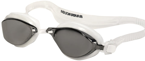 BARRACUDA Fenix Swimming Goggles, Silver Mirrored Smoke/White
