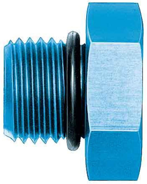 Aeroquip FCM3724 Blue Anodized Aluminum -06AN O-Ring Boss Plug
