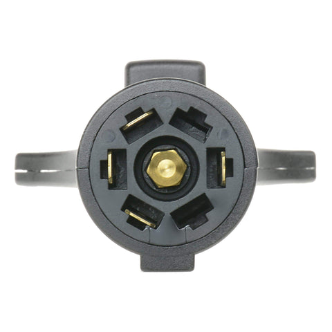 T-H Marine Trailer Wiring Adapter - Round Style 7-Way to 5-Way Adapter, 12 Volt DC