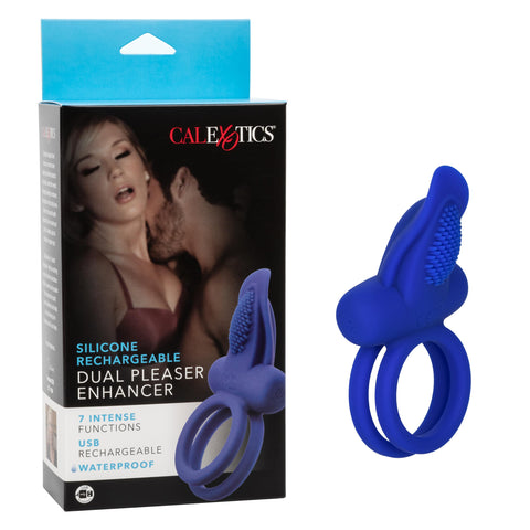Silicone Rechargeable Dual Pleaser Enhancer
