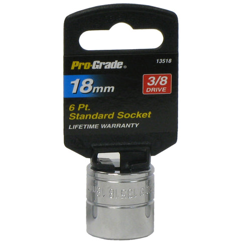 3/8" DR. 6 PT. 18mm SOCKET