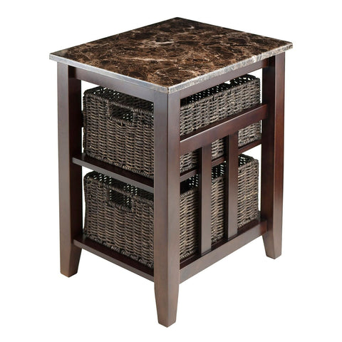 Winsome Zoey Accent Table, Chocolate