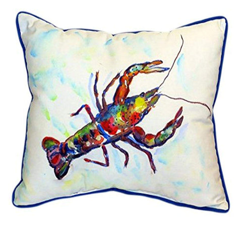 Betsy Drake Crayfish Indoor/Outdoor Pillow, 20" x 24"