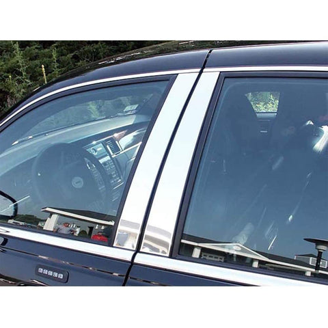 QAA is Compatible with 1998-2011 Lincoln Town Car 4 Piece Stainless Pillar Post Trim PP38680