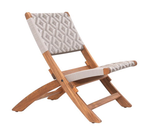 Zuo Tide Outdoor Collection Lounge Chair Multicolor