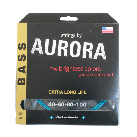 Strings by Aurora, / Premium Coloured Bass Guitar Strings (AURAQ40-100)