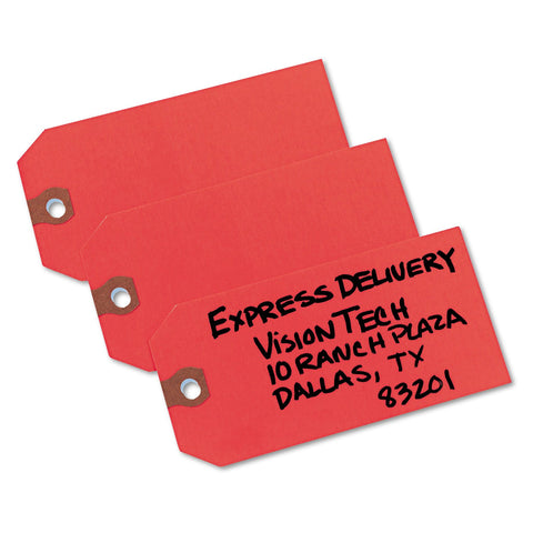AVERY Shipping/Identification Tags, Unstrung, 4-3/4"x2-3/8", Red, 1000/Box AVE12345