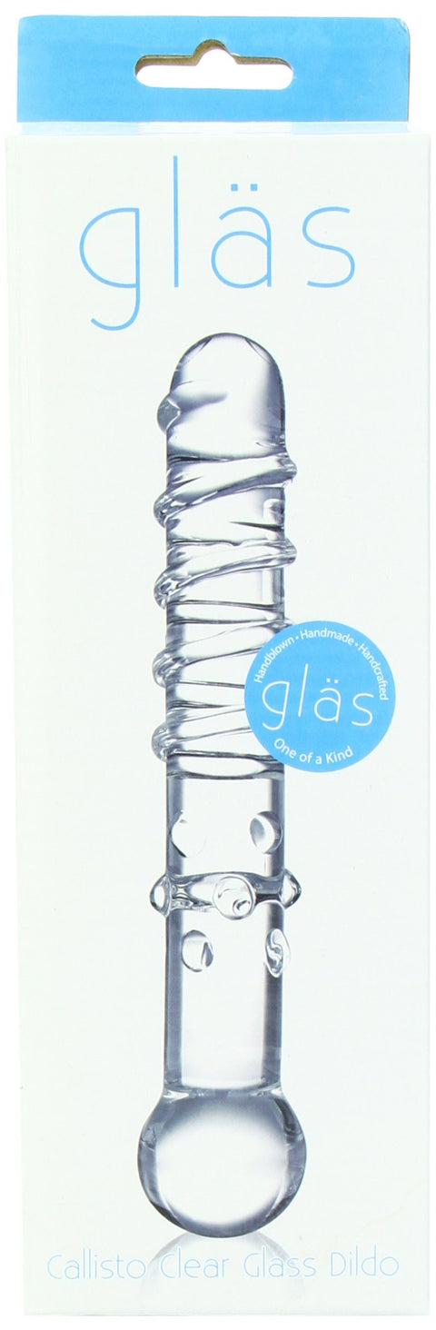 Gläs Callisto Clear Glass Dildo
