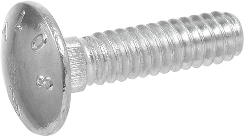 Hillman 240012 Carriage Bolt, 1/4 x 1-Inch, Steel, Zinc-Plated, Silver, 100-Pack