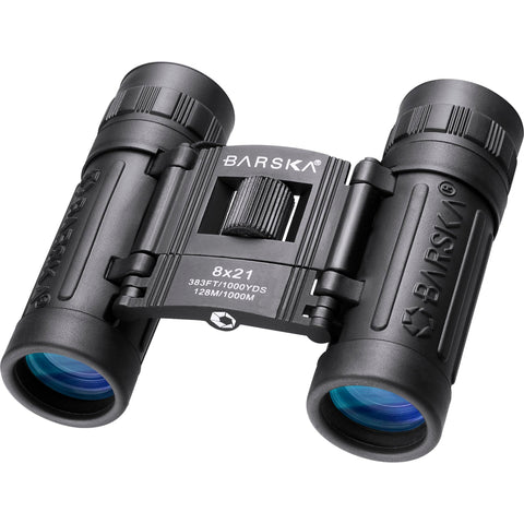 BARSKA Lucid 8x21 Compact Binocular (Black)