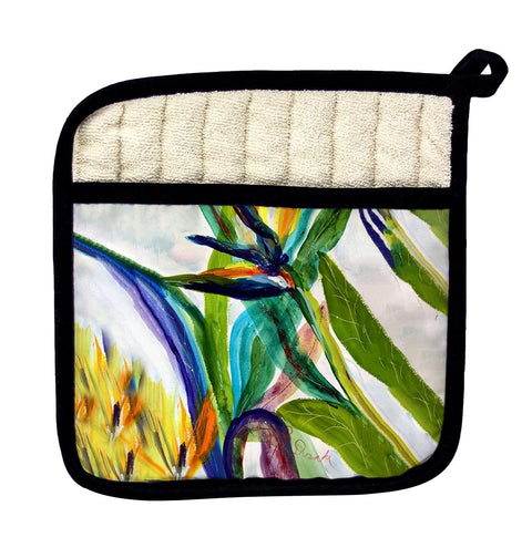 Betsydrake PT1162 Teal Paradise II Pot Holder