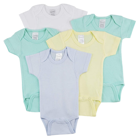 Bambini Short Sleeve One Piece 5 Pack - Newborn