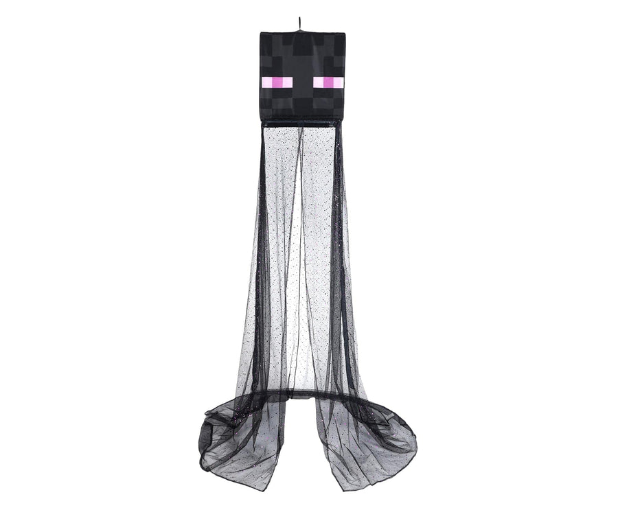 Ukonic Minecraft Enderman Kids Bed Canopy Curtains for Ceiling, Hanging Mosquito Netting Cover for Reading Nook, Sleeping Tent | Playroom Accessories, Home Decor Room Essentials | Video Game Gifts