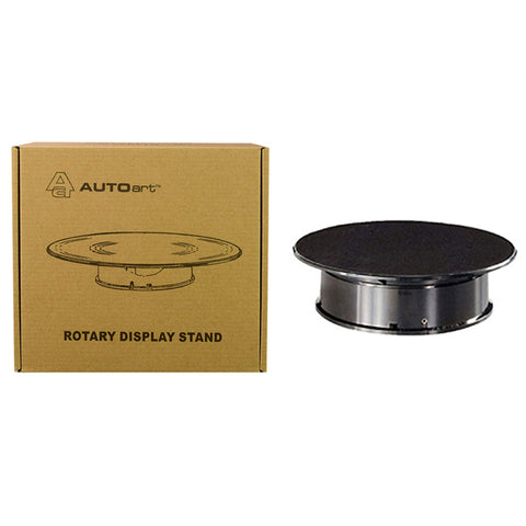 AUTOart Rotary Display Turntable Stand Small 8 Inches with Black Top for 1/64, 1/43, 1/32, 1/24 Scale Models