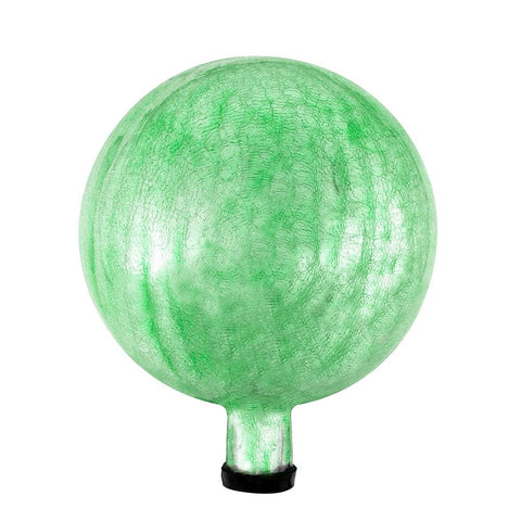 Achla Designs 10-Inch Crackle Gazing Globe Ball, Light Green