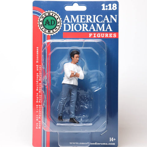 American Diorama 1/18 Car Meat 3 Figure 8 American Diorama Car Meet 3 Figure Miniature