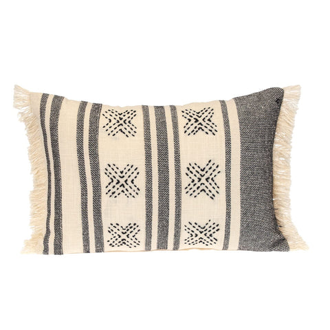 Parkland Collection Transitional Tribal Beige 14" x 20" Pillow