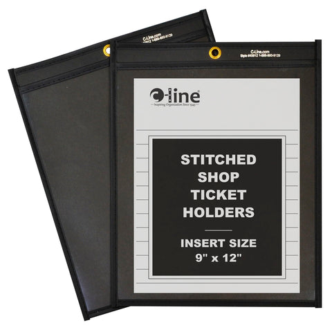 C-Line Shop Ticket Holders, Stitched 9 x 12-Inch