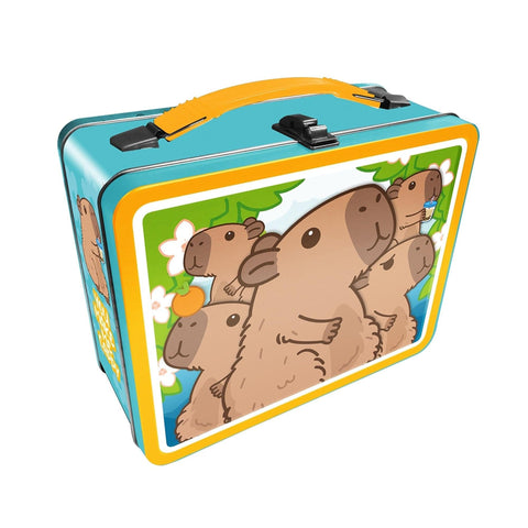 AQUARIUS Capybara Fun Box – Embossed Collectible Storage Tin, Officially Licensed Capybara Merchandise, Storage for Kids, Boys, Girls, Parents, Ages 4-12, Capybara Fans, Metal Box
