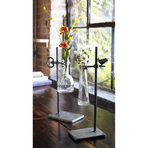 Melrose Stem Vase w/Stand (Set of 2)