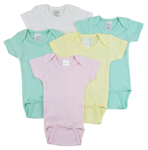 bambini Short Sleeve One Piece 5 Pack - Newborn