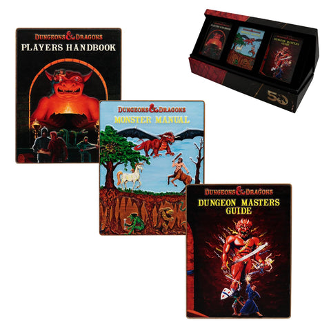 Dungeons & Dragons 50th Anniversary 1st Edition Book Cover Ingot Set