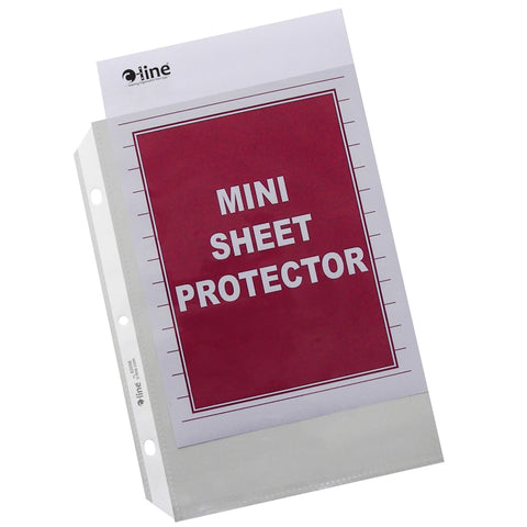 C-Line Top Loading Heavyweight Poly Sheet Protectors, Clear, Mini Size, 8.5 x 5.5 Inches, 50 per Box (62058)