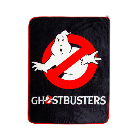 Ghostbusters Logo Raschel Throw Blanket | Soft Polyester Cover for Sofa, Bed | 45 x 60 Inches