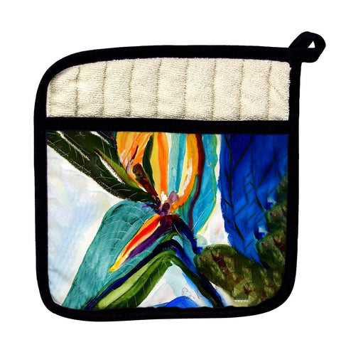 Betsydrake PT1161 Teal Paradise Pot Holder