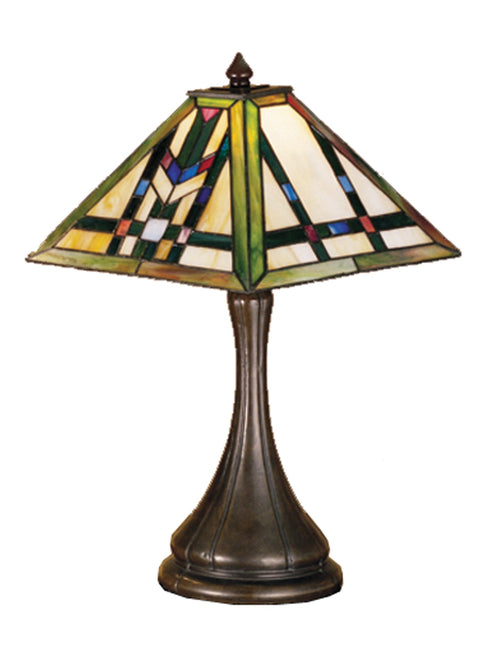 Meyda Tiffany 31250 One Light Table Lamp, 17" Height