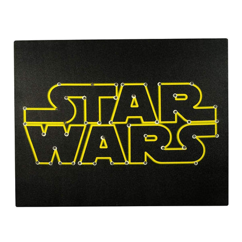 Seven20 Star Wars Logo Light Up 16 x 20 Inch Black Wall Canvas