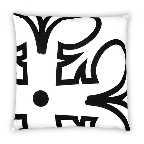 Seven20 Star Wars Large White Throw Pillow | Black Rebel Insignia Pattern Design | Water & Fade Resistant Fabric for Indoor & Outdoor Use | 25 x 25 Inches
