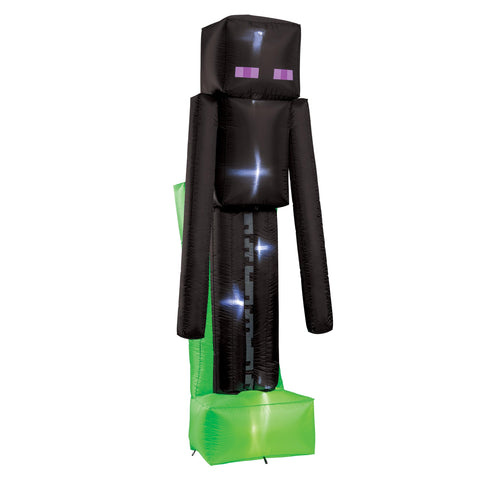 Minecraft Enderman Inflatable Lawn Decoration, Official Minecraft Party Decor, 8.5 Foot Inflating Enderman