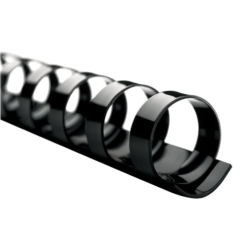 GBC 4000104 CombBind Standard Spines, 3/4" Diameter, 160 Sheet Capacity, Black (Box of 100)