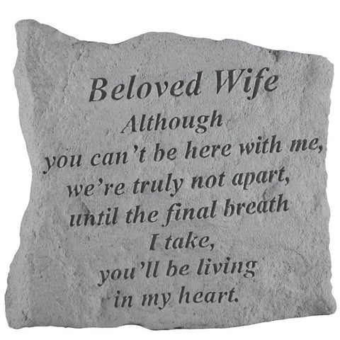 Kay Berry Inc. 16120 Beloved Wife Although You Can-t Be Here - Memorial - 5.25 Inches x 5.25 Inches
