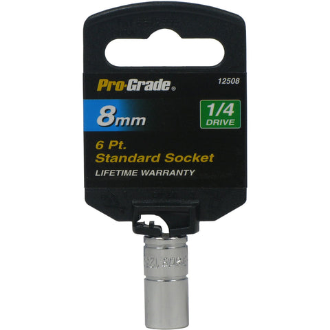 1/4" DR. 6 PT. 8mm SOCKET