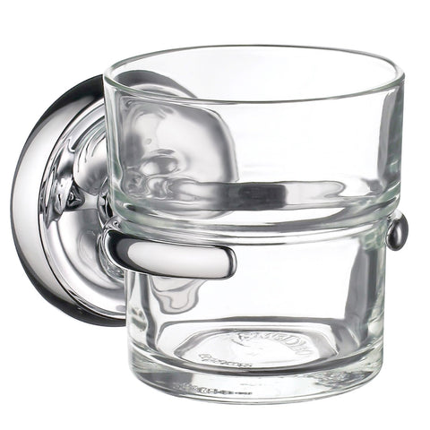 Smedbo SME_K243 Holder with Glass Tumbler, Polished Chrome