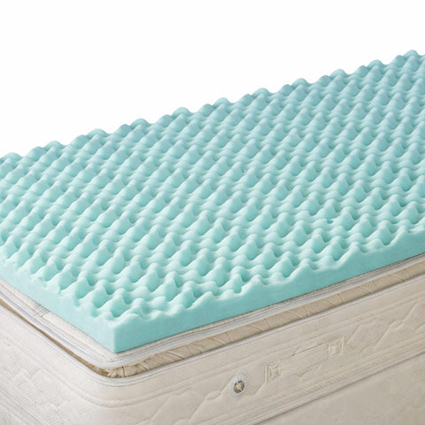DMI Foam Mattress Topper, Egg Crate Foam Pad, Mattress Pad and Bed Topper for Support, Air Circulation, Pressure Relief and Weight Distribution, Hospital Size Mattress, 33 x 76 x 4 ,Blue