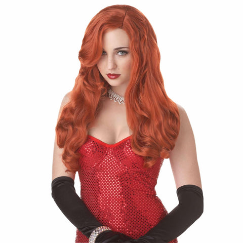 California Costumes Silver Screen Sinsation Costume Wig - Red, Standard