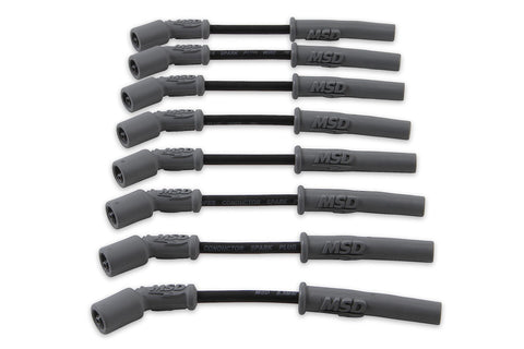 MSD 32813 Super Conductor Spark Plug Wire Set, Black
