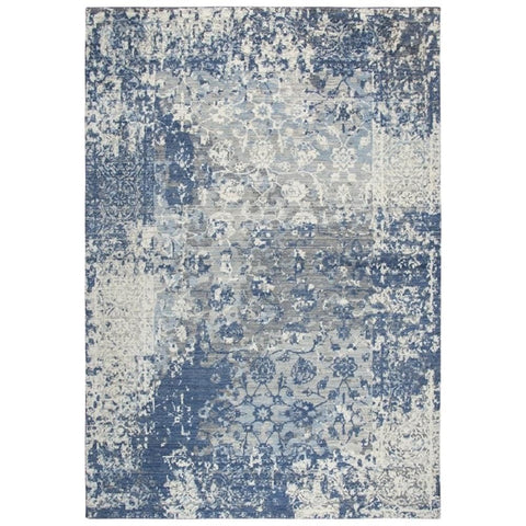 Rizzy Home Alora Decor Euphoria 5' x 8' Floral Distress Lt. Gray/Gray/Rust/Blue Hybrid Rug