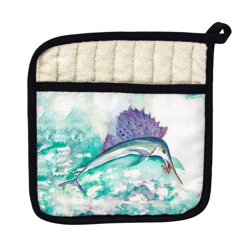 Betsy Drake PT446 Betsys Sailfish Pot Holder