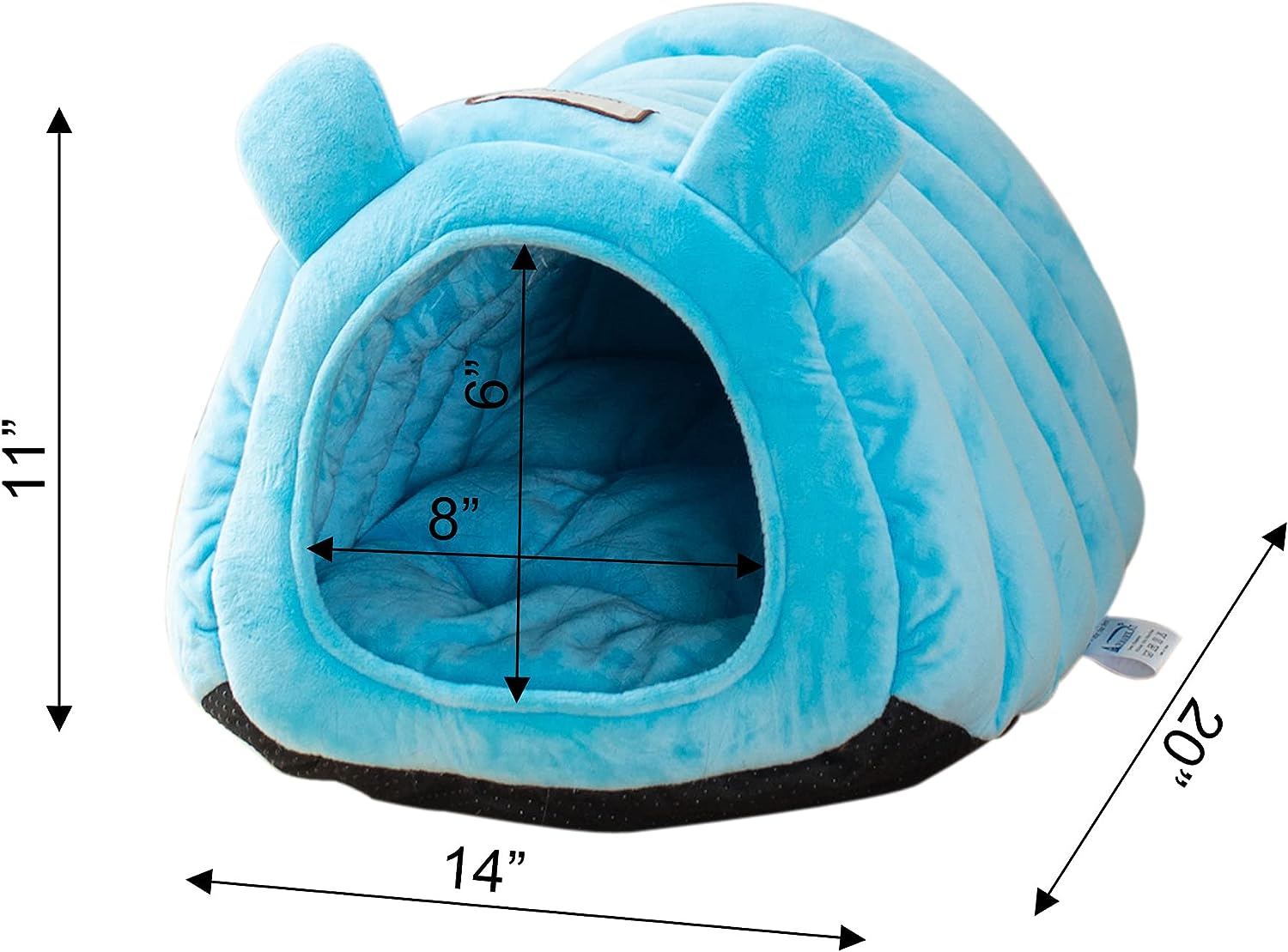 Armarkat Cat Bed Model C90CTL Tube Shape, Sky Blue