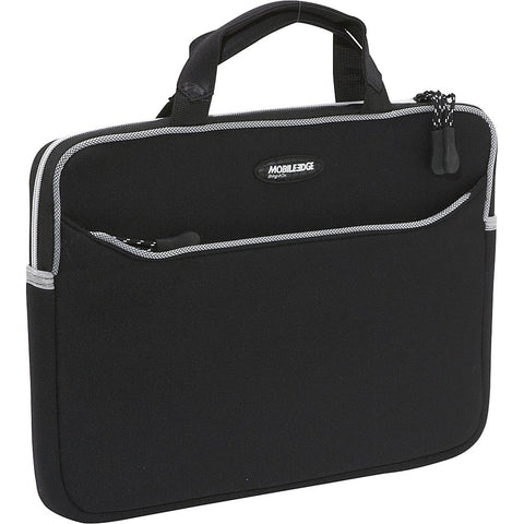 Mobile Edge Black SlipSuit, Cushioned EVA Laptop Sleeve w/Handle, 14 Inch Screens, Large Zippered Exterior Pocket, Water-Resistant, MESS1-14