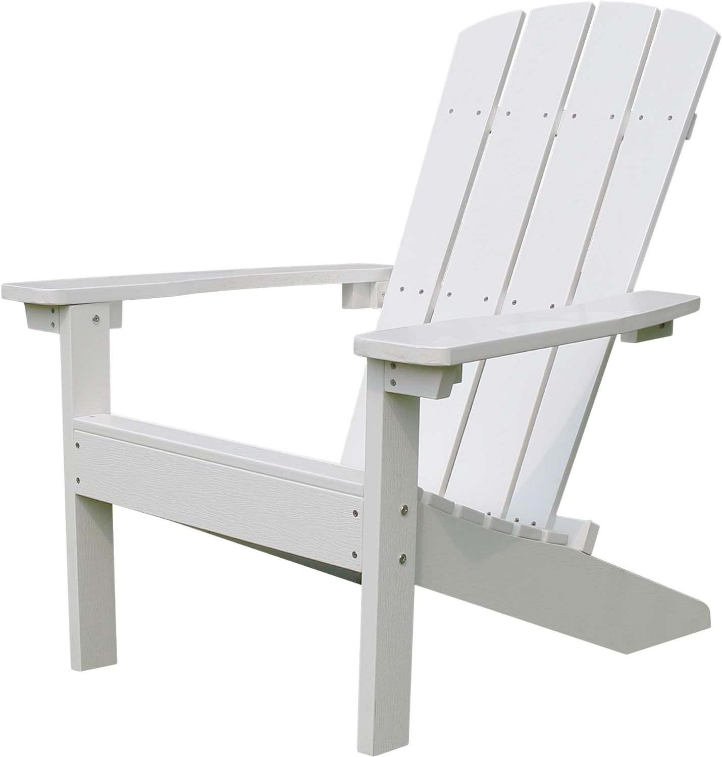 Lakeside Faux Wood Adirondack Chair, White