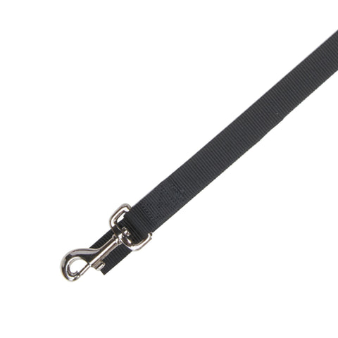Zack & Zoey Basic Nylon Dog Leash, 4-Feet x 5/8-Inch Lead, Jet Black