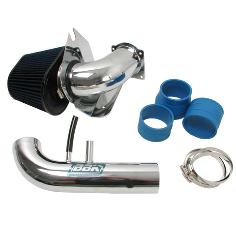 BBK 1718 Cold Air Intake System - Power Plus Series Performance Kit for Ford Mustang 4.6L 2V - Fenderwell Style - Chrome Finish