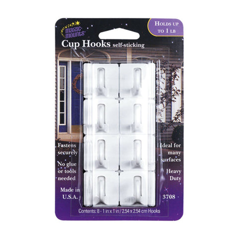 Magic Mounts Self Stick Metal Adhesive 1 lb. 8 pk Picture/Cup Hook